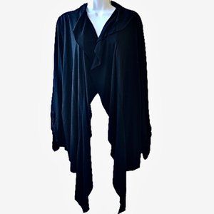 Pure Energy Black Jacket Waterfall Shark Bite Tab Sleeves size 4X